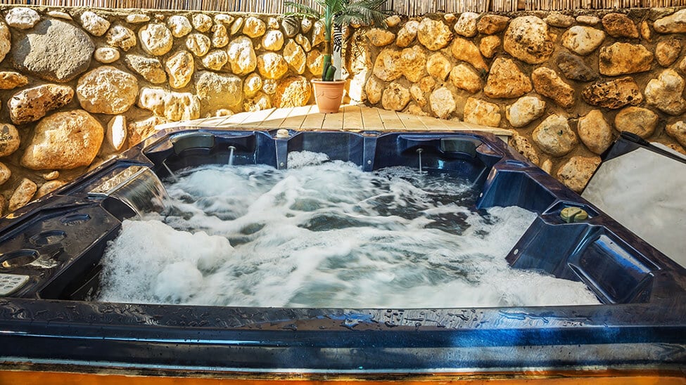 Heated whirlpool bubbles