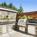 Large outdoor kitchen