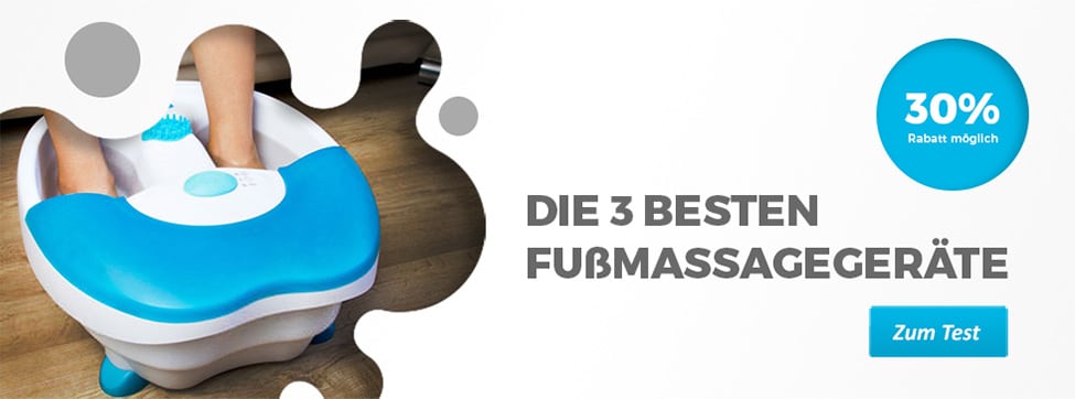 Die besten Fußmassagegeräte im Test - Banner