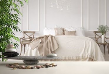 Feng Shui Einrichtung im Schlafzimmer mit Steinen