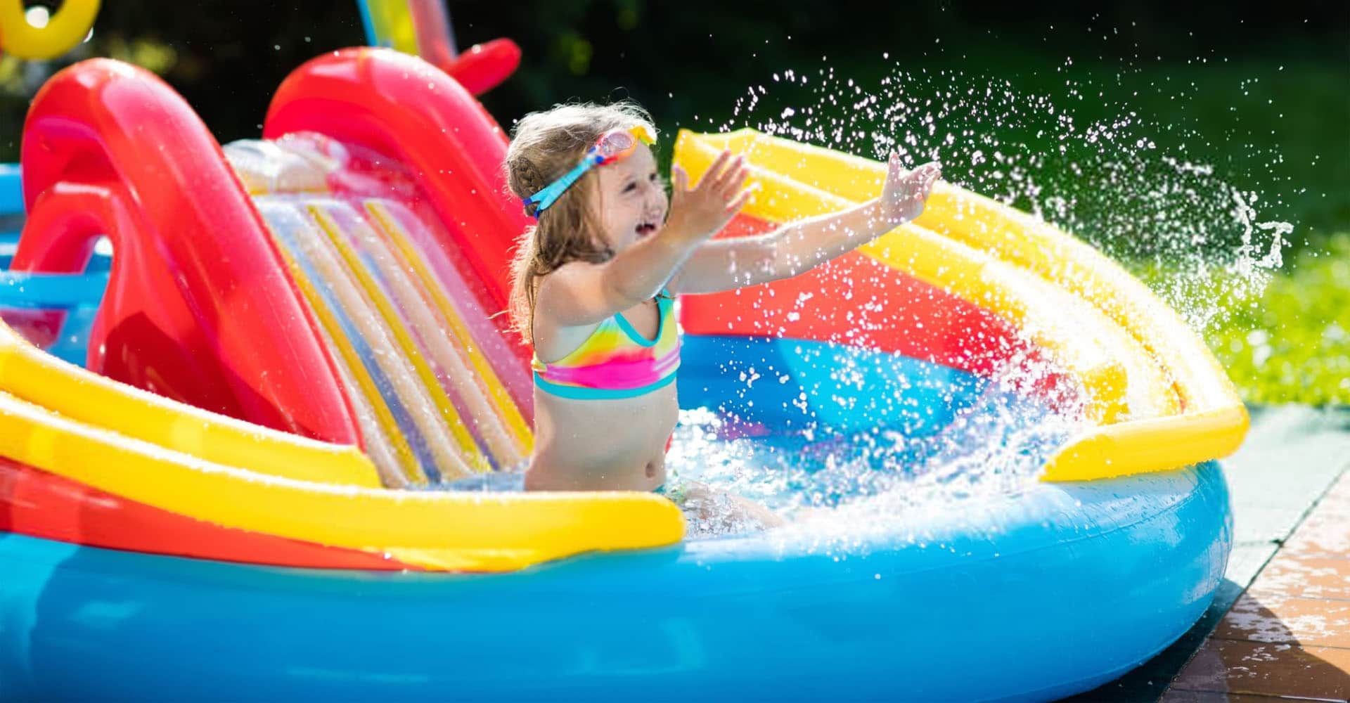 Nonbrand Fast Set Aufblasbarer Pool 260x160x68cm,Family Pool mit Markise,Familienpool Aufblasbar Schwimmbad für Kinder Erwachsene Blau