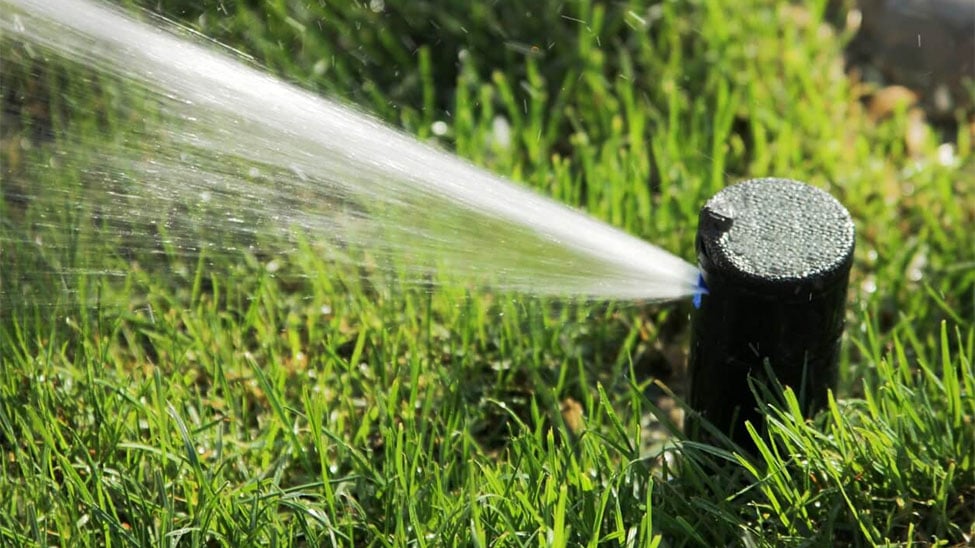 Sprinkler gesteuert von Bewässerungscomputer